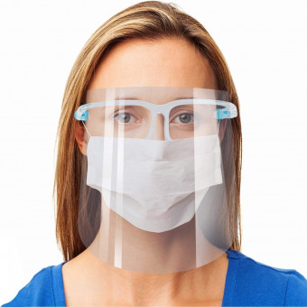 Face Shield with Glasses Frame 4 Piece Set