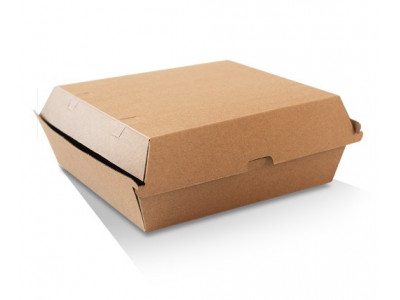 Kraft Compostable Clamshell Dinner Box