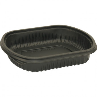 Black Takeaway Container Base 1000cc 1 Compartment