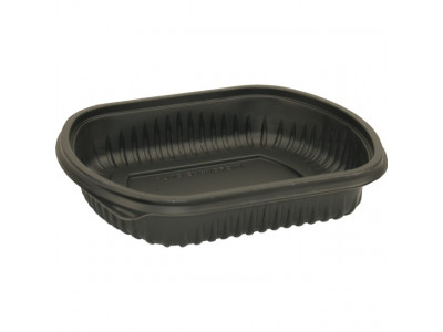Black Takeaway Container Base 1000cc 1 Compartment