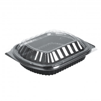 Black Takeaway Container Base 1000cc 1 Compartment 2