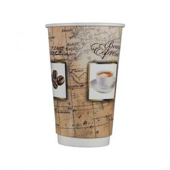 "Traveller" Disposable Double Wall Coffee Cups 12oz