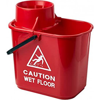 Mop Bucket and Wringer 15L Red