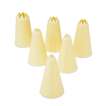 Plastic Star Piping Nozzles Set 2