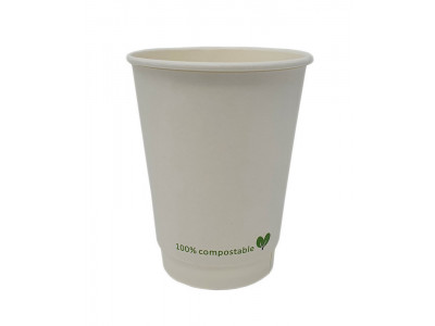 Compostable Double Wall Coffee Cup 12oz