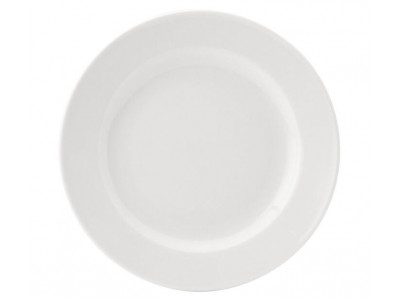 Pure White Wide Rim Plate 10.6" (27cm)