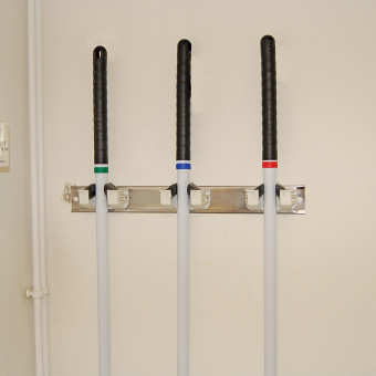 Wall Tidy / Mop / Brush Holder Blue 2
