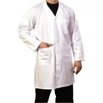 Unisex White Overall Coat