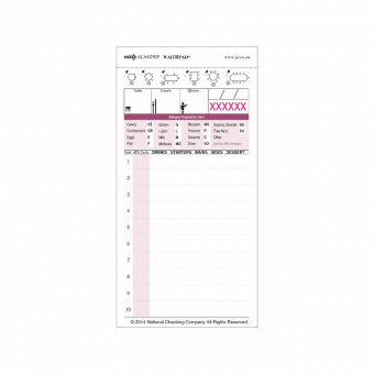 Medium Two-Part Carbonless Allergen WaitRpadsÃ‚Â® 2