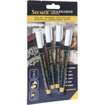 Securit Liquid Chalk Marker White 1-2mm 2