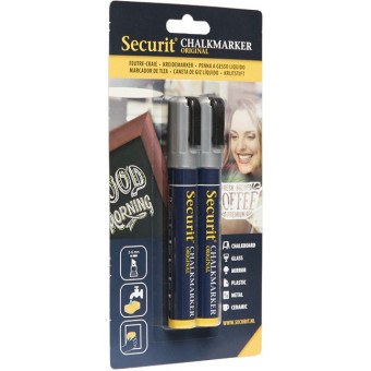 Securit Liquid Chalk Marker Silver 2-6mm 2